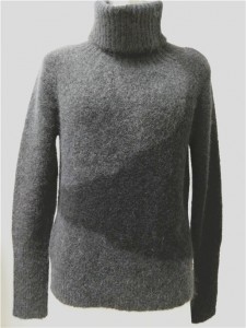 intarsia mohair sweater women black