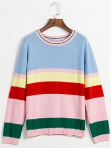 cotton sweater fashion striped