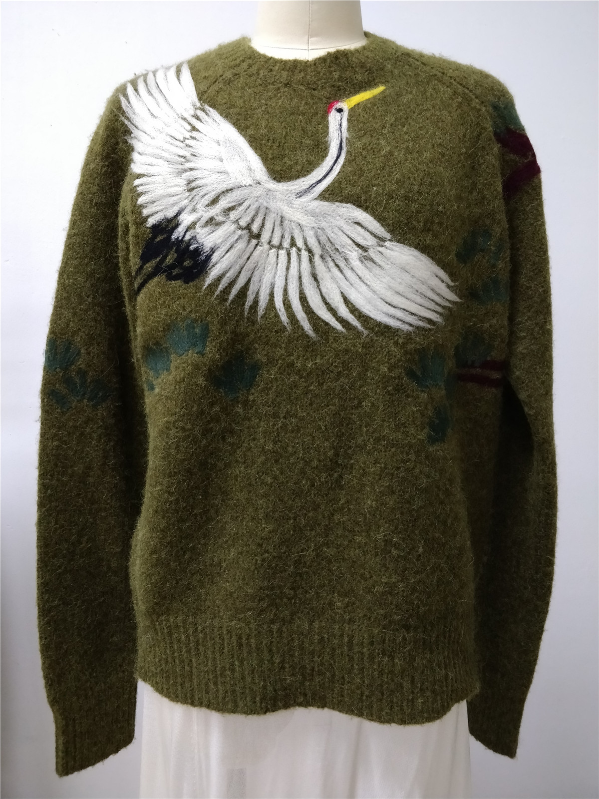 flocking sweater fashion high end knitwear